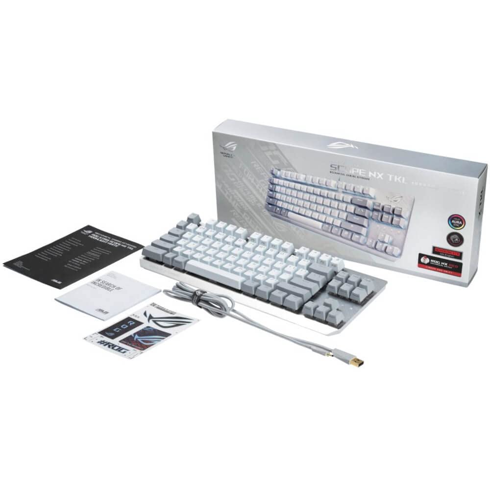 ASUS ROG Strix Scope NX TKL Moonlight White : Amazon.co.uk: PC